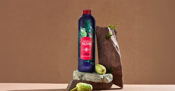 Bottle of noni juice
