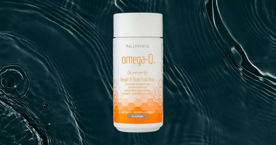 Omega-Q® is a unique blend of essential omega fatty acids and coenzyme Q10 (CoQ10) – Noni Nectar (image 1)