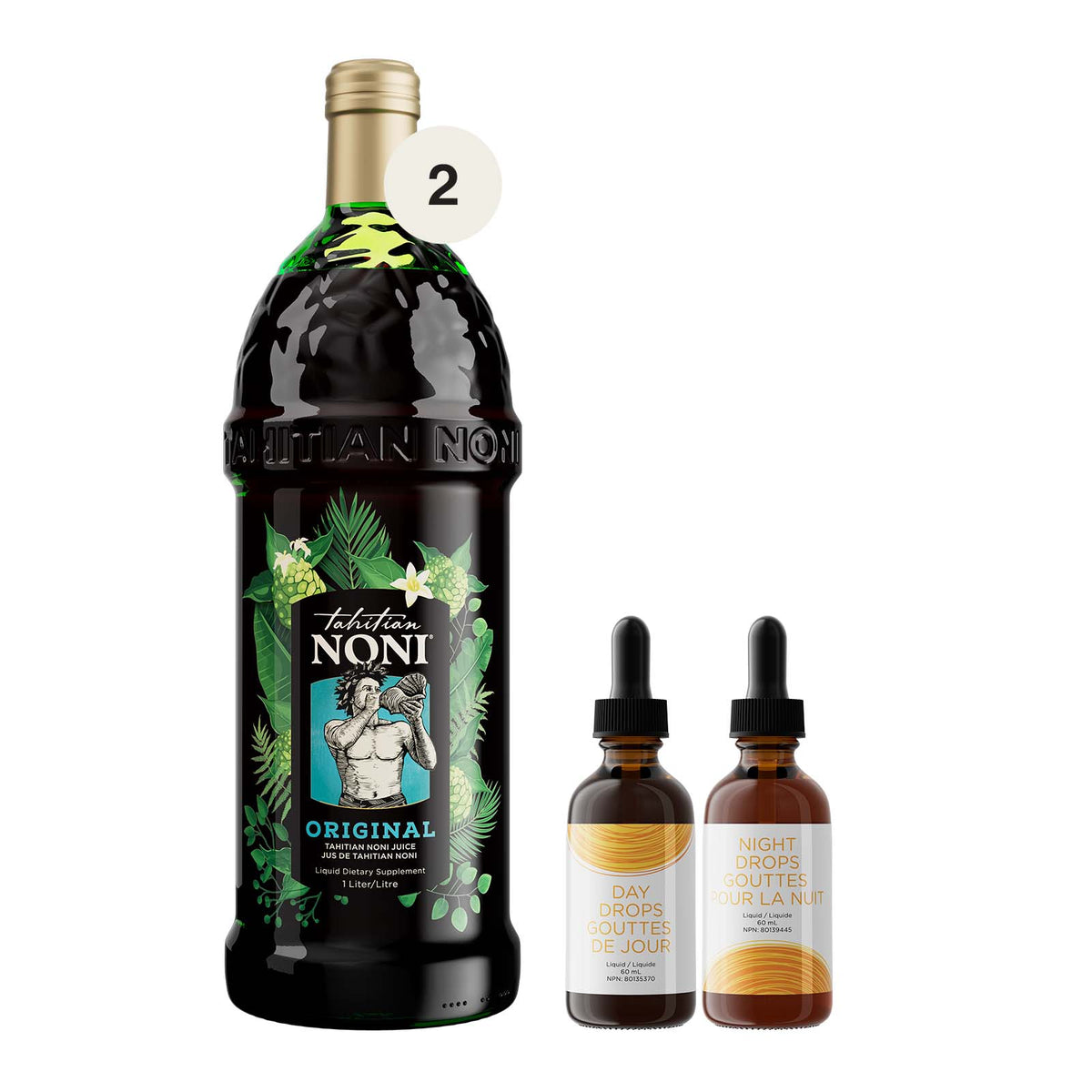 Tahitian Noni® ORIGINAL x2 + Slenderiiz® Day & Night Drops Pack