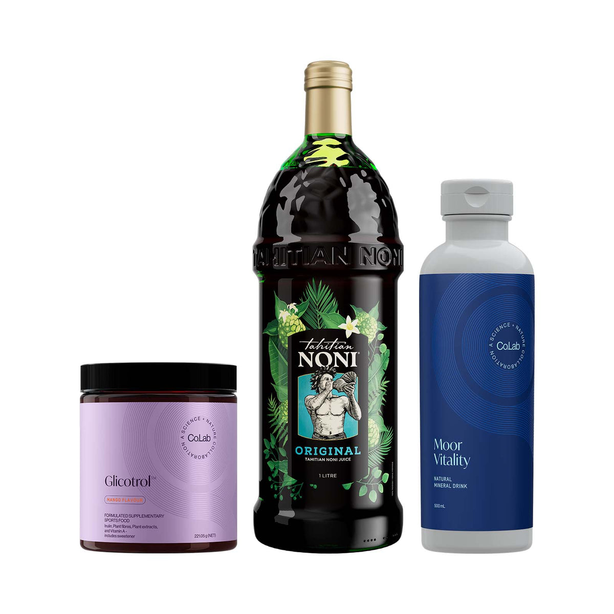 Tahitian Noni ORIGINAL, Glicotrol and Moor Vitality pack