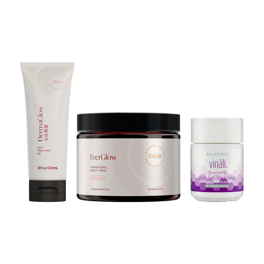 DermaGlow, EverGlow and Vinali pack