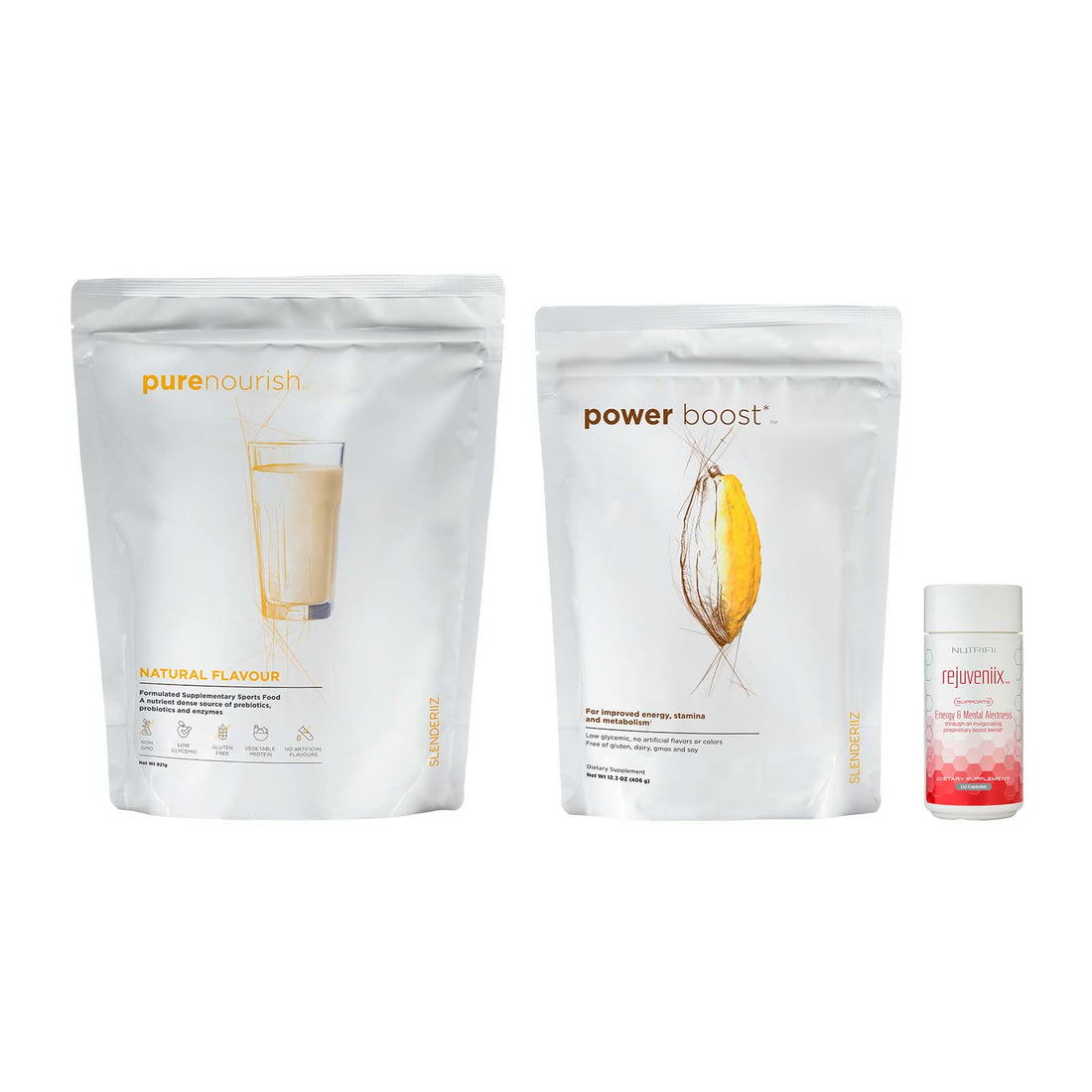 PureNourish, Power Boost and Rejuveniix pack